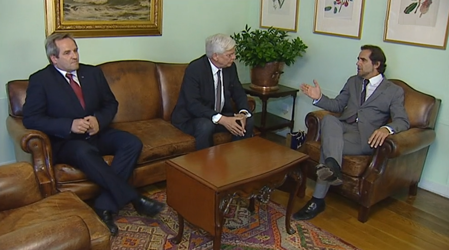 Receção ao embaixador da Alemanha na Quinta Vigia