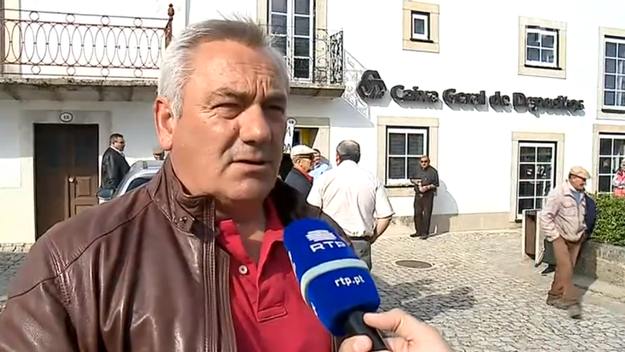 Manifestação contra o fecho de balcão da CGD