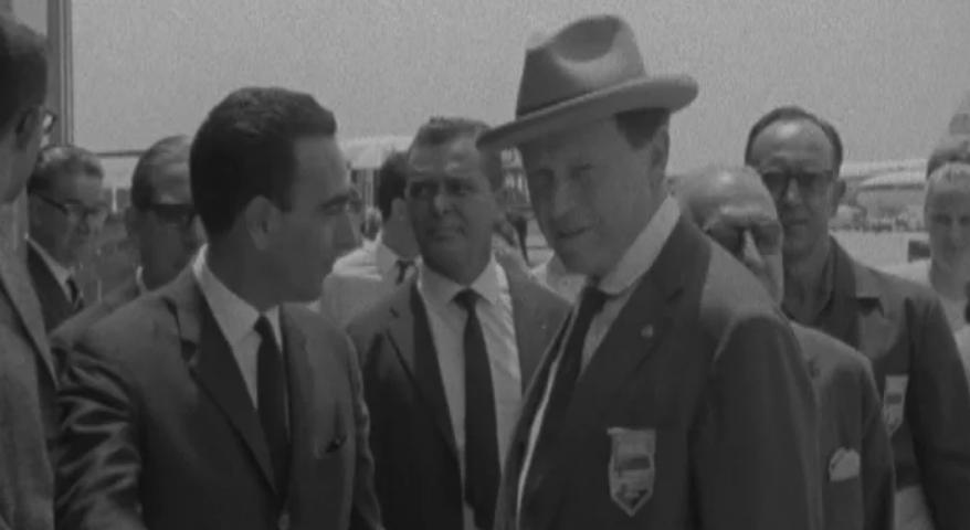 Chegada da delegação brasileira para os Jogos Desportivos Luso-Brasileiros