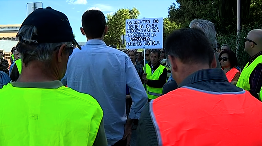 Manifestação de vítimas de Legionela