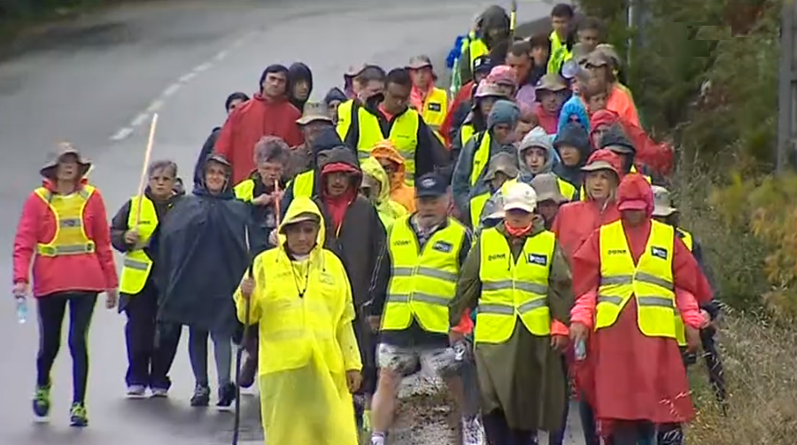Equipa da RTP na peregrinação a Fátima