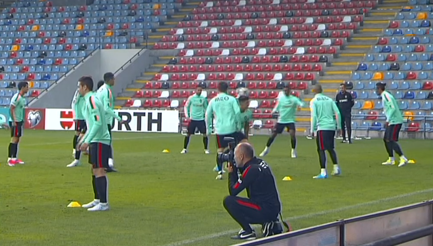 Futebol: Seleção Nacional treina em Riga