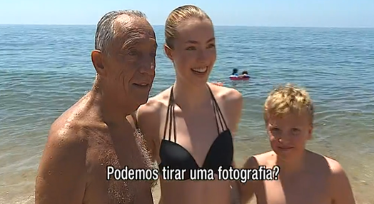 Marcelo Rebelo de Sousa de férias no Algarve