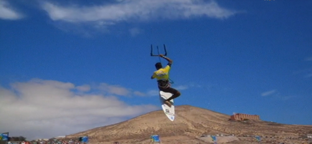 Paulino Pereira atleta de kitesurf