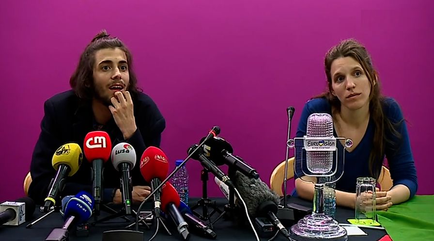 Conferência de imprensa de Salvador e Luísa Sobral em Lisboa