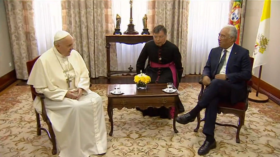 Encontro entre António Costa e o Papa Francisco