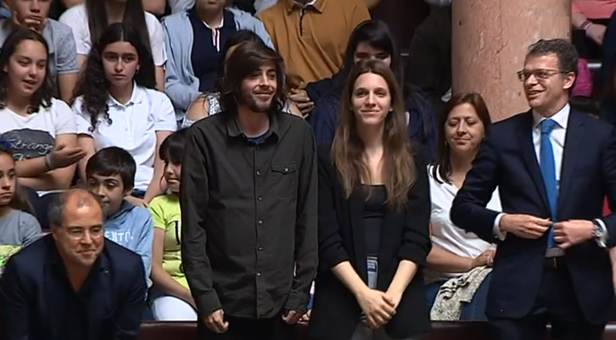 Salvador Sobral na Assembleia da República