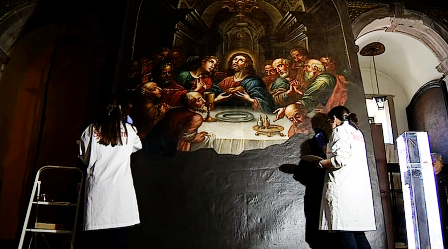 Restauro da “Última Ceia” na Igreja de São Cristóvão