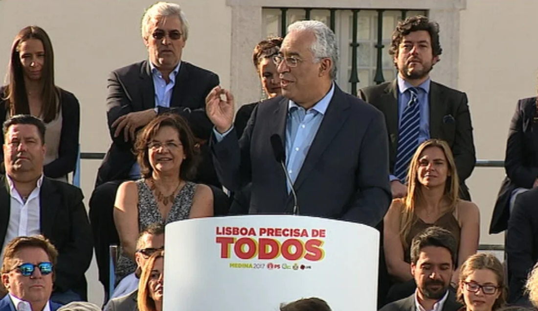 António Costa apoia Fernando Medina