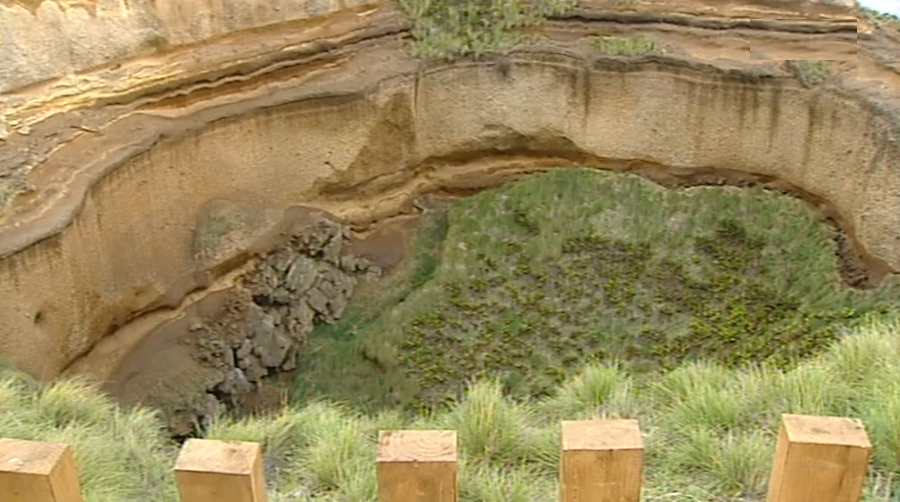 Vedação junto ao “Buraco de São Pedro”
