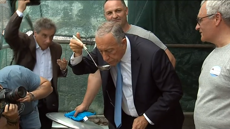 Marcelo Rebelo de Sousa na Ilha Graciosa