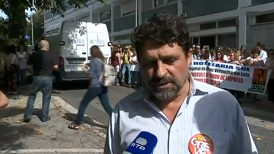 Greve dos funcionários do Hospital da Cruz Vermelha