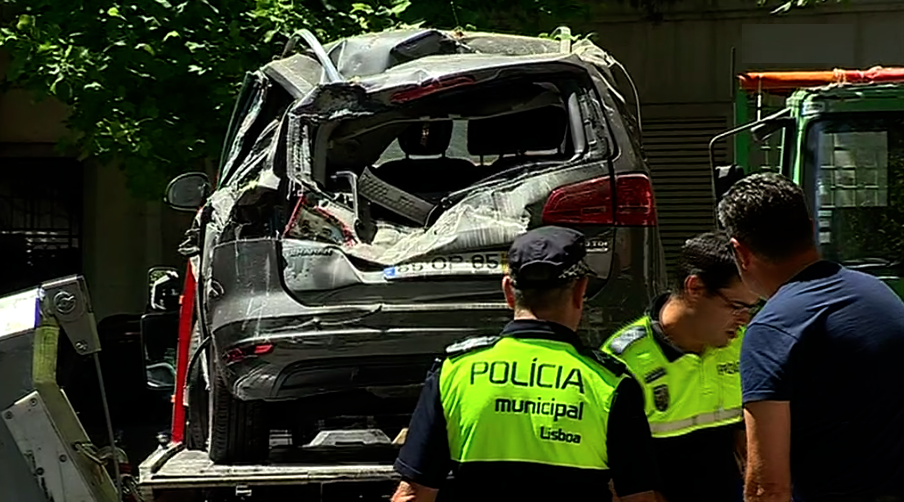Queda de estrutura em Lisboa