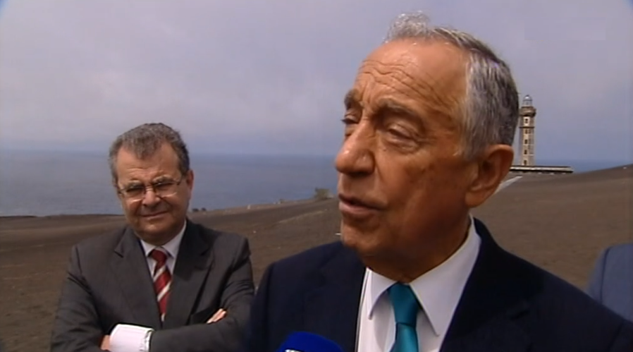 Marcelo Rebelo de Sousa na Ilha do Faial