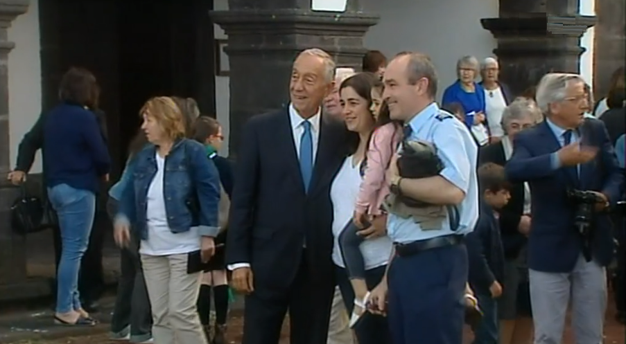 Marcelo Rebelo de Sousa na Ilha do Pico