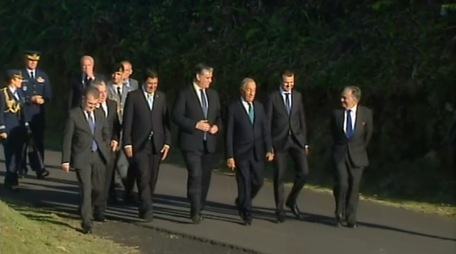 Marcelo Rebelo de Sousa na Ilha das Flores