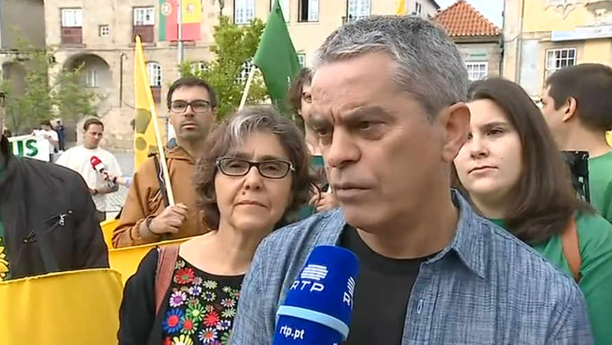 Manifestação contra Central Nuclear de Almaraz