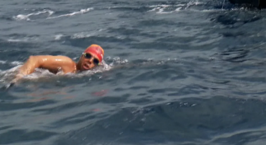 Travessia a nado entre Ilhas nos Açores