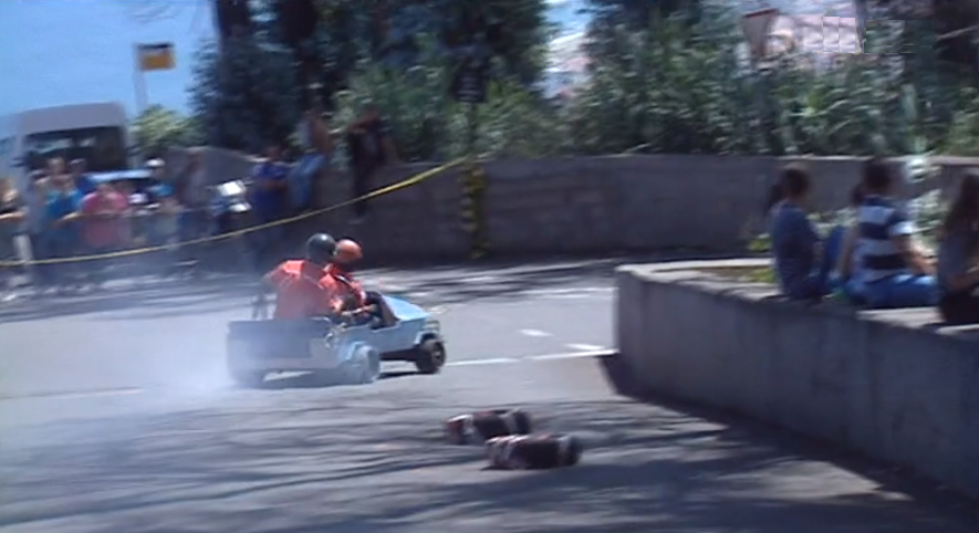 Rampa de Santa Maria Maior em carros de pau