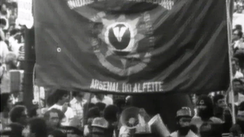 Manifestação de apoio aos soldados