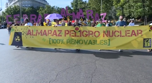 Manifestação pelo encerramento das centrais nucleares