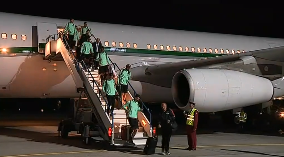 Futebol: Chegada da Seleção Nacional à Rússia