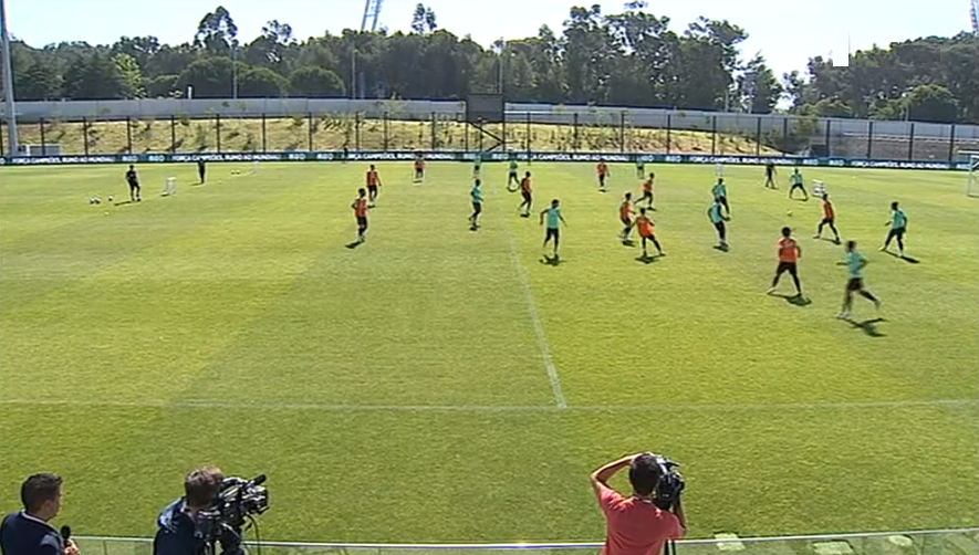 Marcelo Rebelo de Sousa na Cidade do Futebol