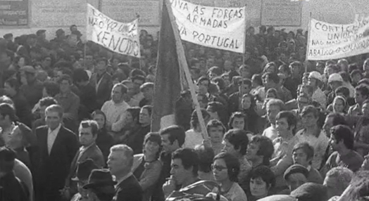Manifestação de apoio ao MFA e à JSN no Montijo