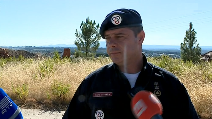 Incêndio florestal em Tomar