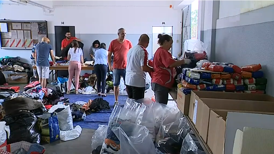 Voluntários em Pedrógão Grande