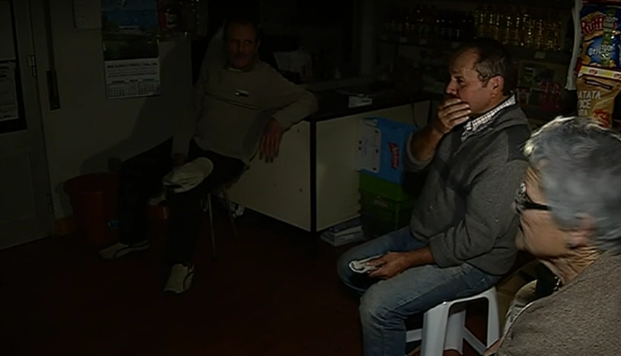 Corte de energia devido à tempestade Leslie