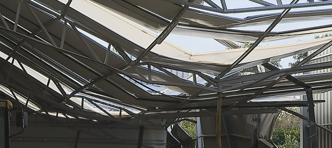 Prejuízos da tempestade Leslie em Soure