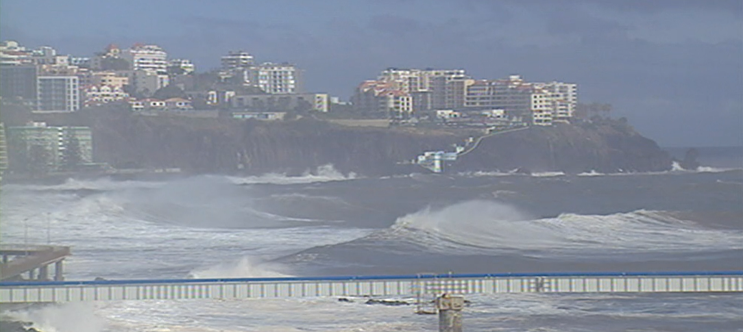 Rajadas de vento no Funchal