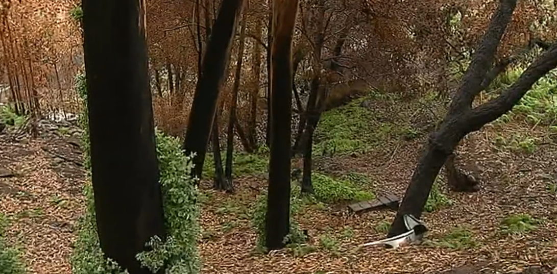 Casas destruídas em Monchique