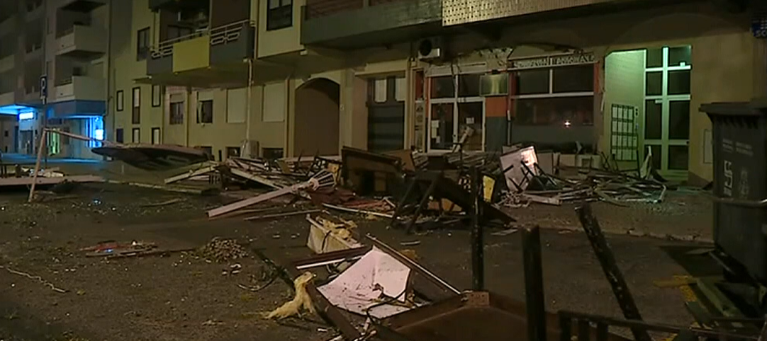 Tempestade Leslie atingi Figueira da Foz