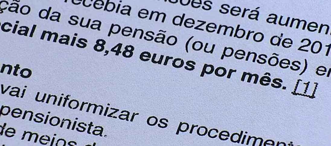 Atualização das pensões em 2019