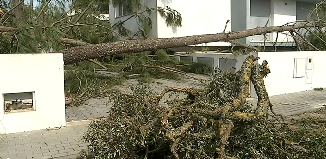 Região do centro afetada pela tempestade Leslie