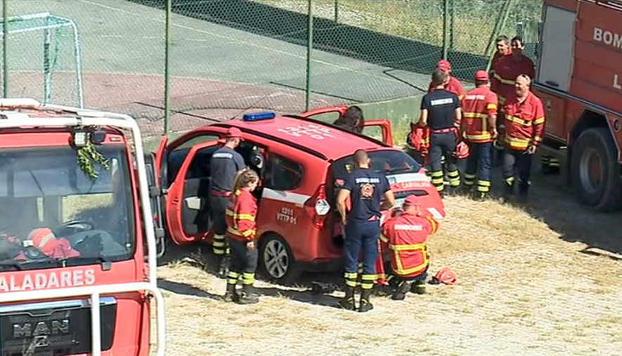 Incêndio florestal em Alijó