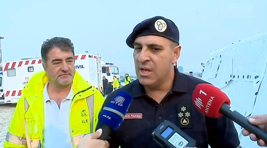 Incêndio florestal em Alijó