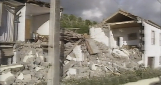 Sismo no Faial em 1998