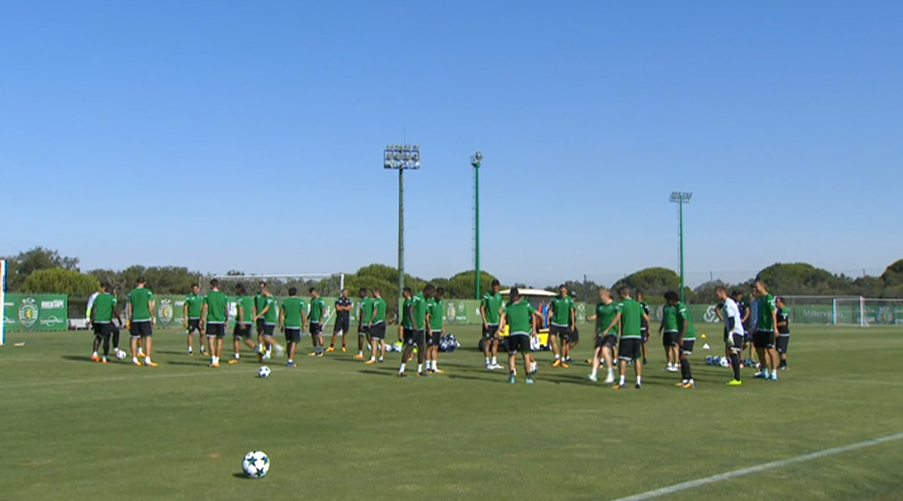 Futebol: Treino do Sporting