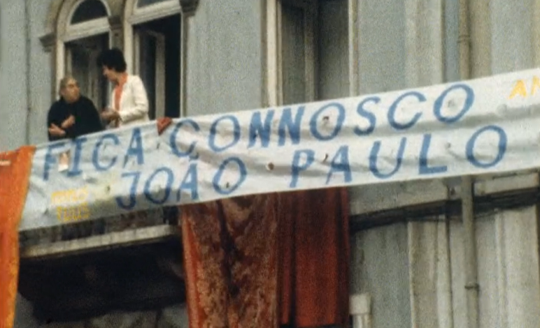 Chegada do Papa João Paulo II à Nunciatura Apostólica da Santa Sé