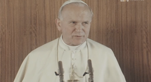 Cerimónia de boas vindas ao Papa João Paulo II em Lisboa