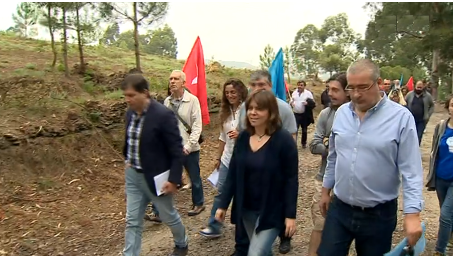 Catarina Martins visita Parque das Serras no Porto
