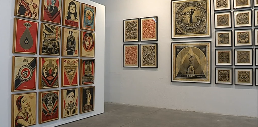 Shepard Fairey pinta murais em Lisboa