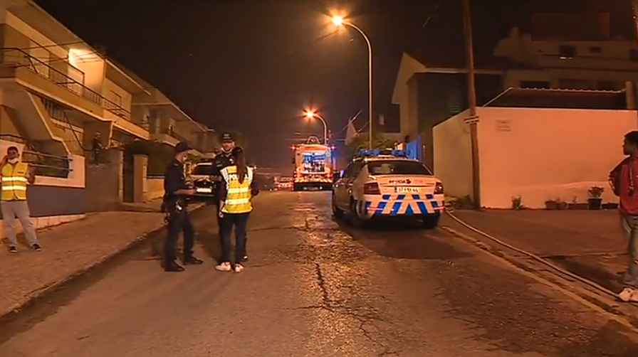 Incêndio florestal em Setúbal