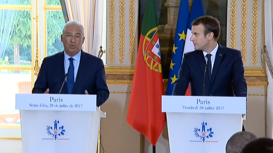 Vista de António Costa a França