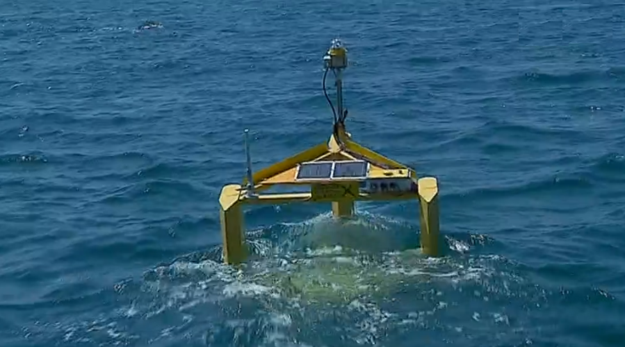 Aparelho de extração da energia das marés na Culatra