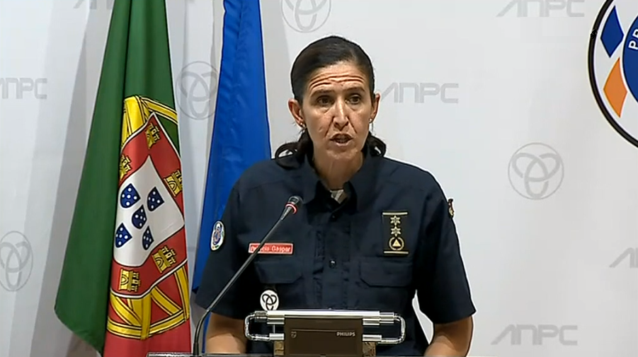 Briefing da Proteção Civil sobre os incêndios florestais