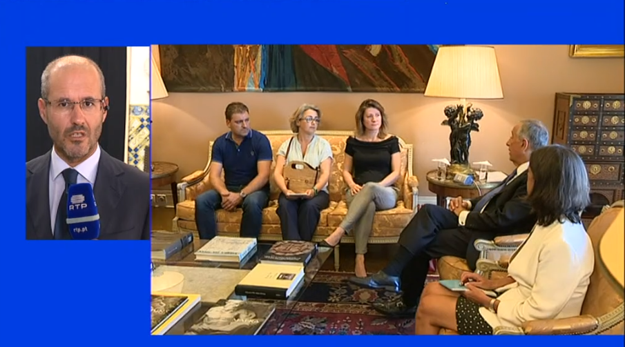 PR recebe familiares das vítimas de Pedrógão Grande